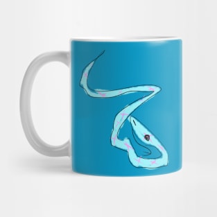 Blue Sketchy Snake Mug